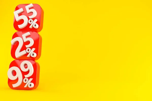 Números con símbolos porcentuales —  Fotos de Stock