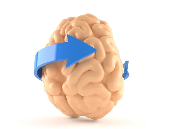 Cerebro con flecha — Foto de Stock