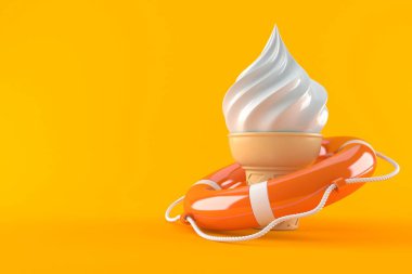 Hayat şamandıralı dondurma.