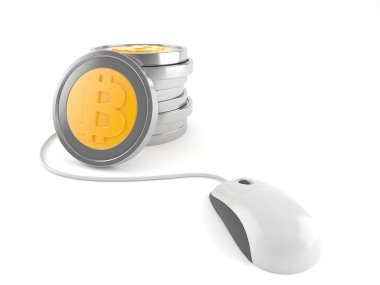 Bilgisayar fareli Bitcoin