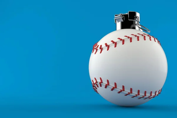 Baseball ball with fuse — Stock Photo, Image