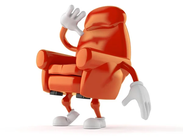 Персонаж крісла дивиться вгору. — стокове фото
