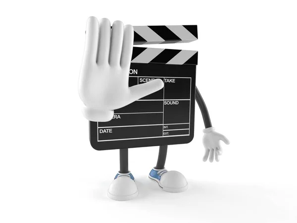 Film slate character — Stock Photo, Image