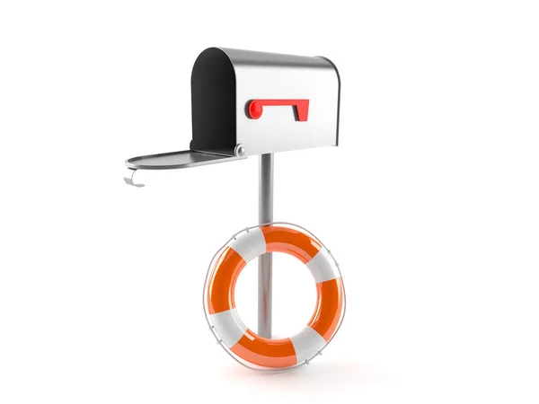 Open mailbox with buoy — Stock Photo, Image