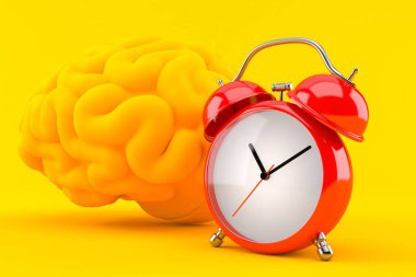 Alarm saati ile zeka arkaplanı