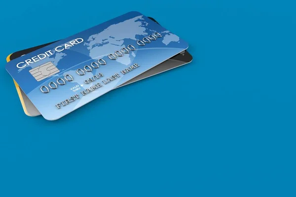 Zwei Kreditkarten — Stockfoto