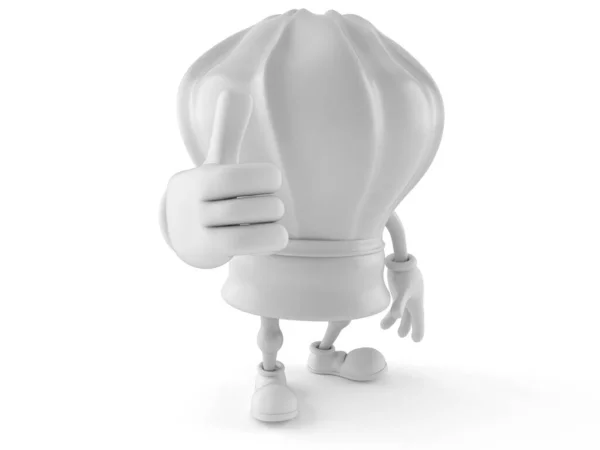 Chef personaje con pulgares hacia arriba — Foto de Stock