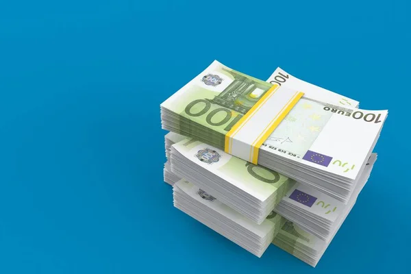 Stapel Euro-Währung — Stockfoto