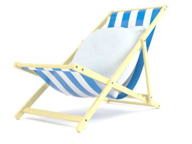 Güverte sandalyesinde yastık