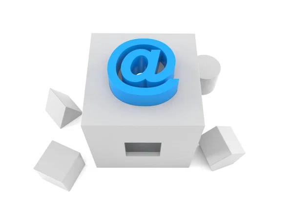 E-mail toys concept — Stock Photo, Image