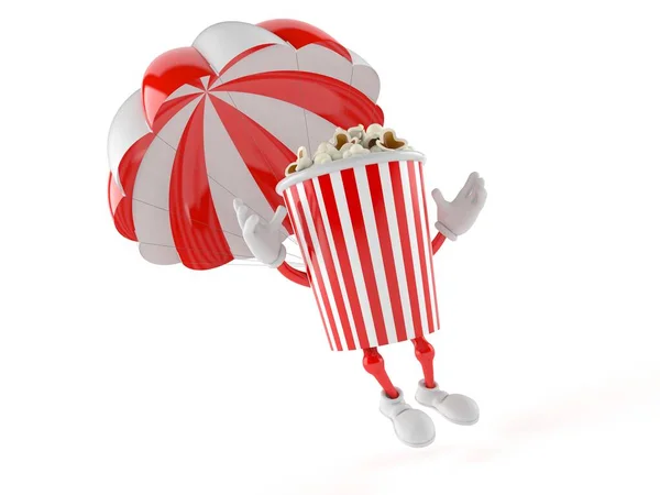 Popcorn-Figur mit Fallschirm — Stockfoto