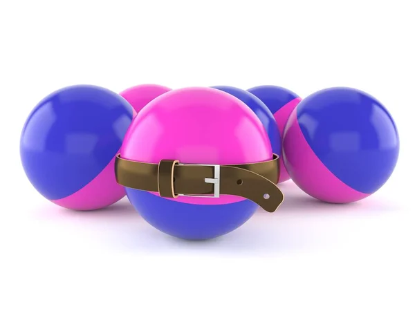 Paintball bollar med tight bälte — Stockfoto