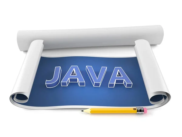 Java blueprint — Stock Photo, Image