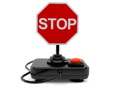 Stop işaretli Joystick