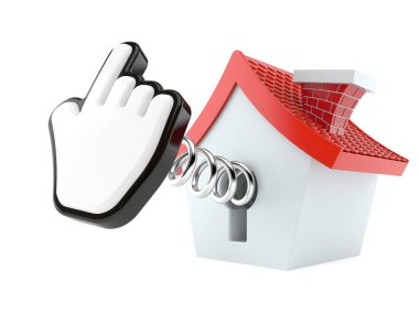 İmleci olan küçük ev