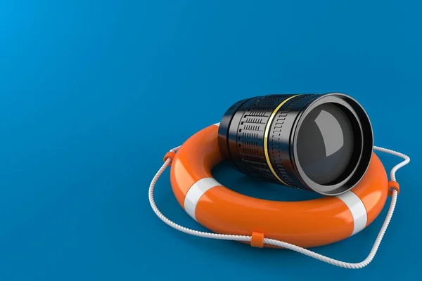 Lens with life buoy — Stock Photo, Image