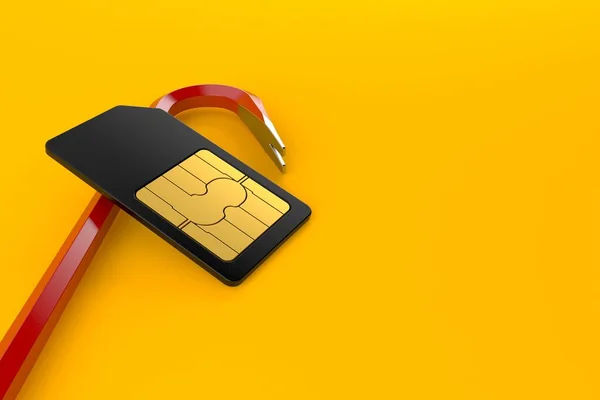 SIM-lock concept — Stockfoto