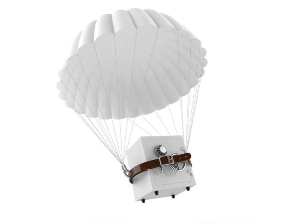 Paraquedas com cofre — Fotografia de Stock