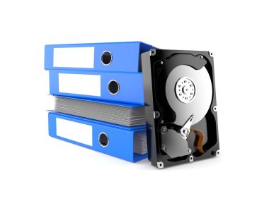 Yüzük klasörleri içeren sabit disk