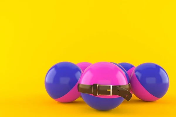 Boules de paintball avec ceinture serrée — Photo