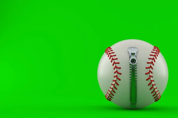 지퍼를 든 야구 공 — 스톡 사진