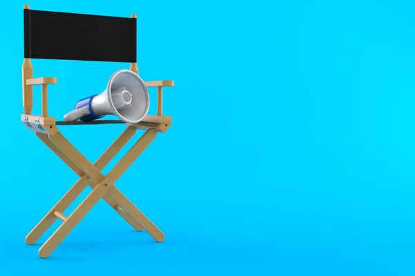 Movie director chair with megaphone