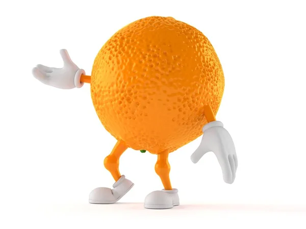 Orange karaktär — Stockfoto