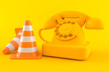 Trafik konisiyle iletişim arkaplanı