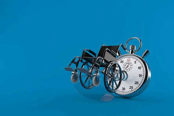 Cadeira de rodas com cronômetro — Fotografia de Stock