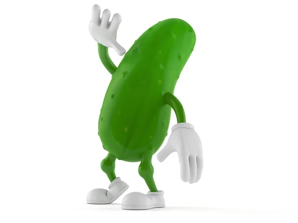 Personagem pepino olhando para cima — Fotografia de Stock