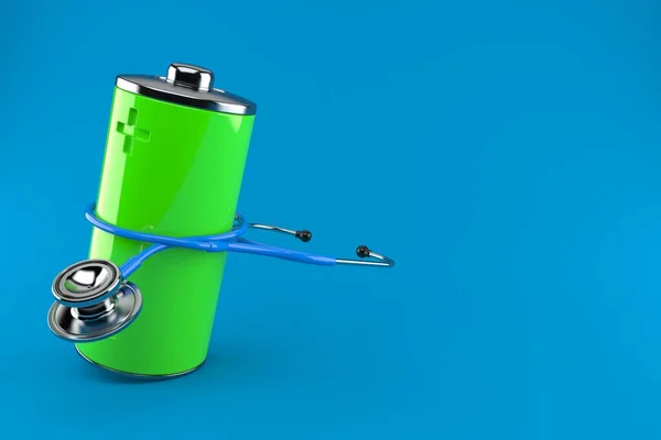 Batteria con stetoscopio — Foto Stock