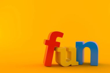 Renkli eğlenceli metin