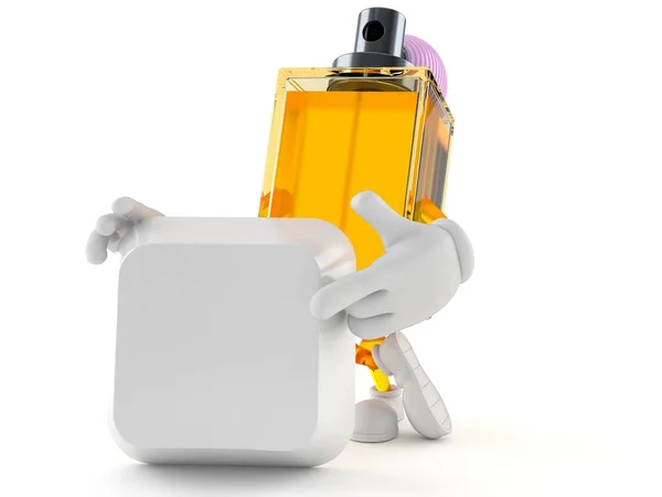 Caráter de perfume com tecla de teclado em branco — Fotografia de Stock