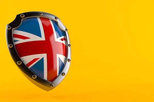 Ασπίδα με σημαία Ηνωμένου Βασιλείου — Φωτογραφία Αρχείου