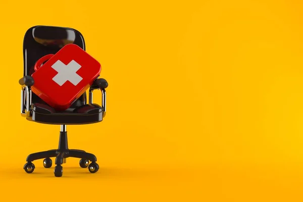 First aid kit on business chair