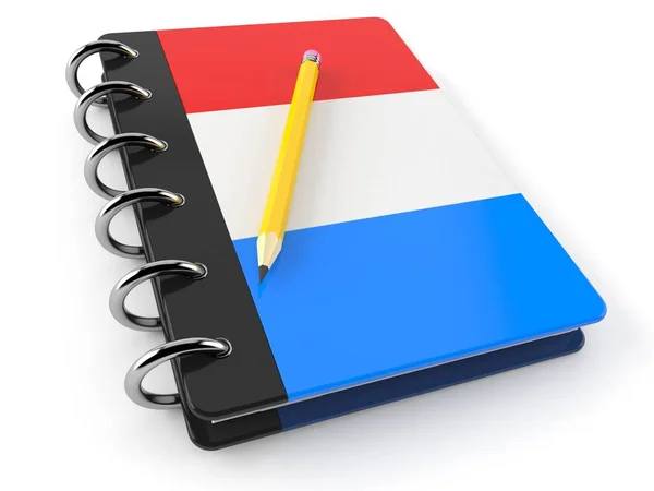 Notepad with luxembourg flag — ストック写真