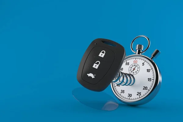 Car remote key with stopwatch — ストック写真