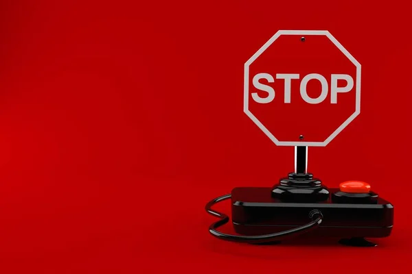 Joystick avec stop sign — Photo