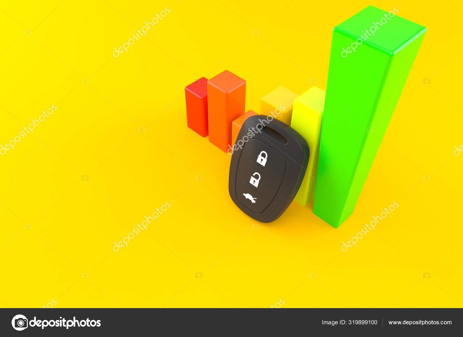 Car remote key with chart Stock Photo by ©Talaj 319899100