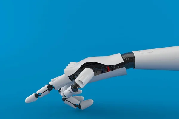 Pekande robot hand — Stockfoto