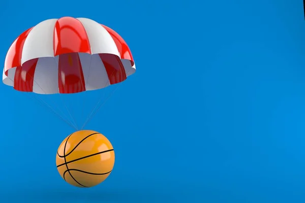 Kosárlabda ejtőernyővel — Stock Fotó