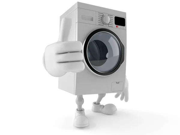 Washer character with thumbs up gesture — Stock Photo, Image