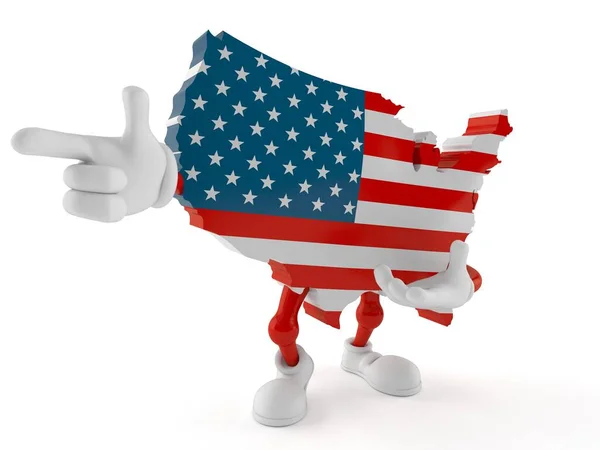 EE.UU. carácter señalando el dedo —  Fotos de Stock
