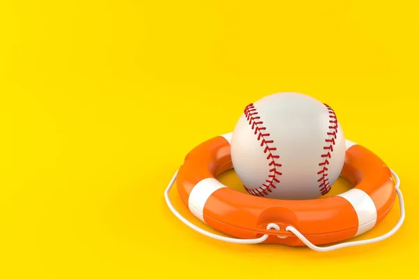 Baseboll med livboj — Stockfoto