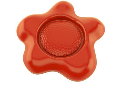 Golf topu kauçuk damgası