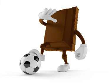 Futbol toplu çikolata karakteri.