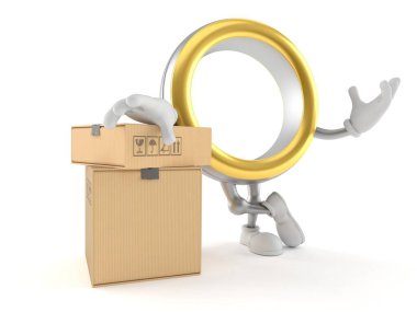 Kutuları olan alyans karakteri