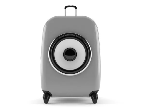 Koffer mit Lautsprecher — Stockfoto