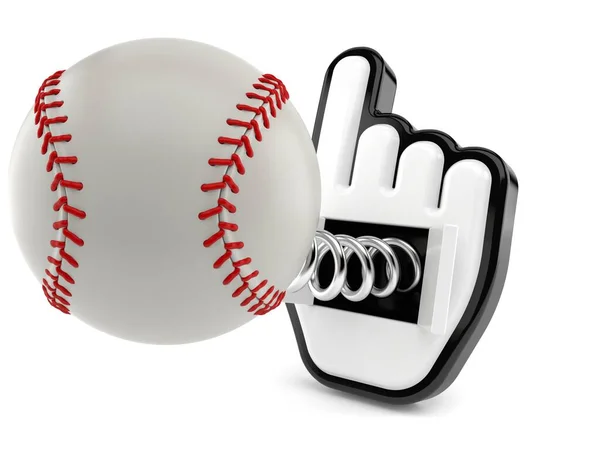 İmleci olan beyzbol topu — Stok fotoğraf