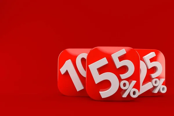 A százalékjelet számok — Stock Fotó